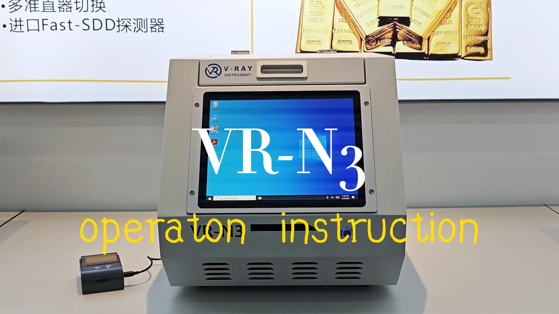 XRF Analyzer VR-N3 Precious Metal Testing Operation